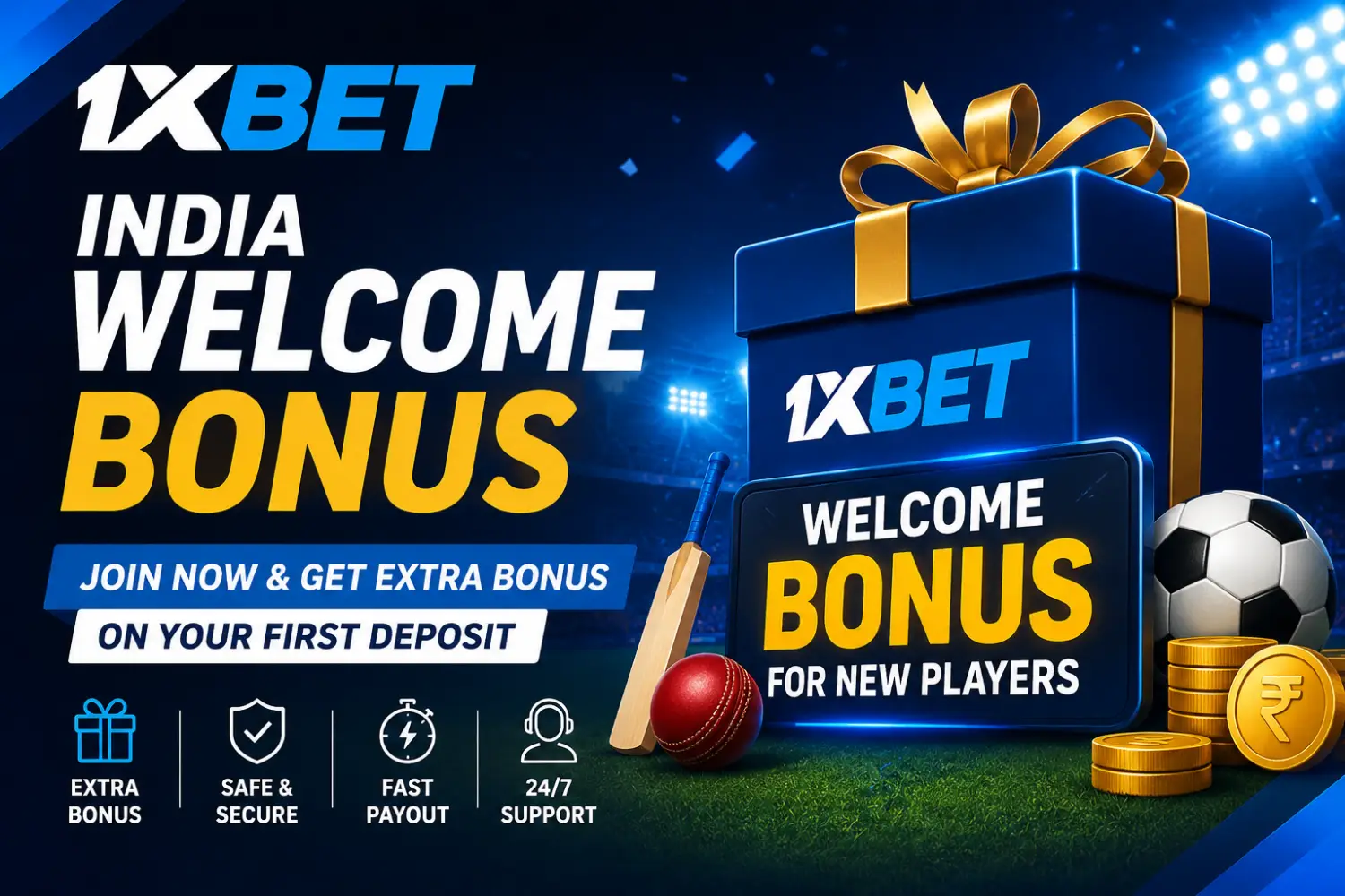 1xBet India Welcome Bonus