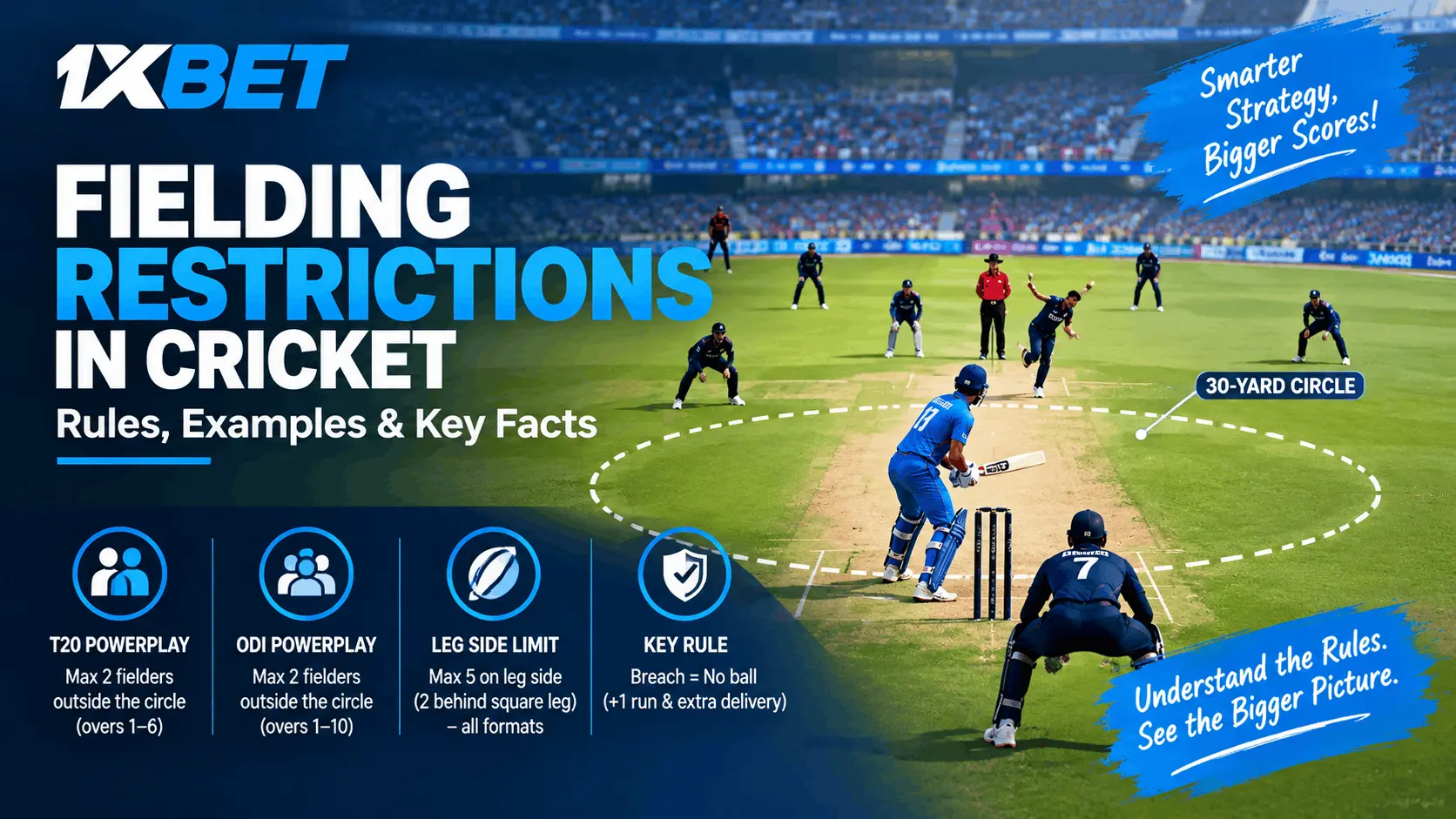 Fielding Restrictions in Cricket
